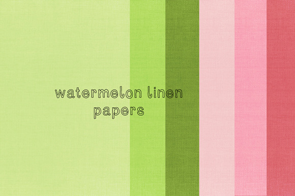Watermelon Linen Papers