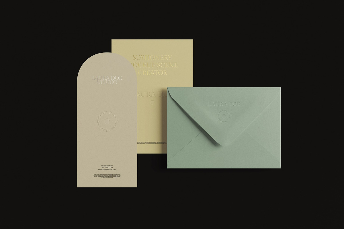 Stationery Mockup Scene Creator, a Product Mockup by Tahtagraphic (Photo 12 of 14)