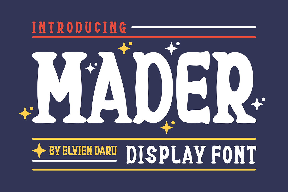Mader - Display Font, a Serif Font by lelevien (Photo 1 of 4)