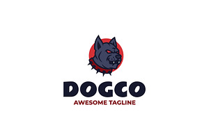Dogco Simple Mascot Logo, a Branding & Logo Template by Artnivora.Std