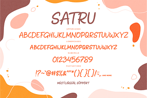 Satru Handmade Playful Display Font