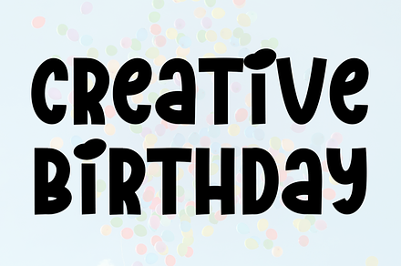 Birthday December, a Sans Serif Font by FreshTypeINK
