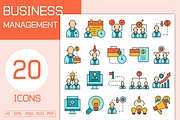 Business Management Icons Set, an Icon by Designfour (Thumbnail 1 of 7)