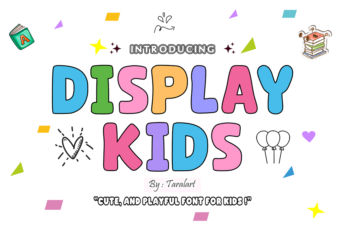 Display Kids - Playful Cartoon Font, a Sans Serif Font by KiddoGlyphs Studio (Photo 1 of 5)