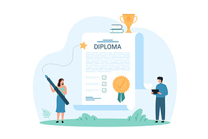 Diploma quality certificate & gold, an Object Illustration by Flashvector