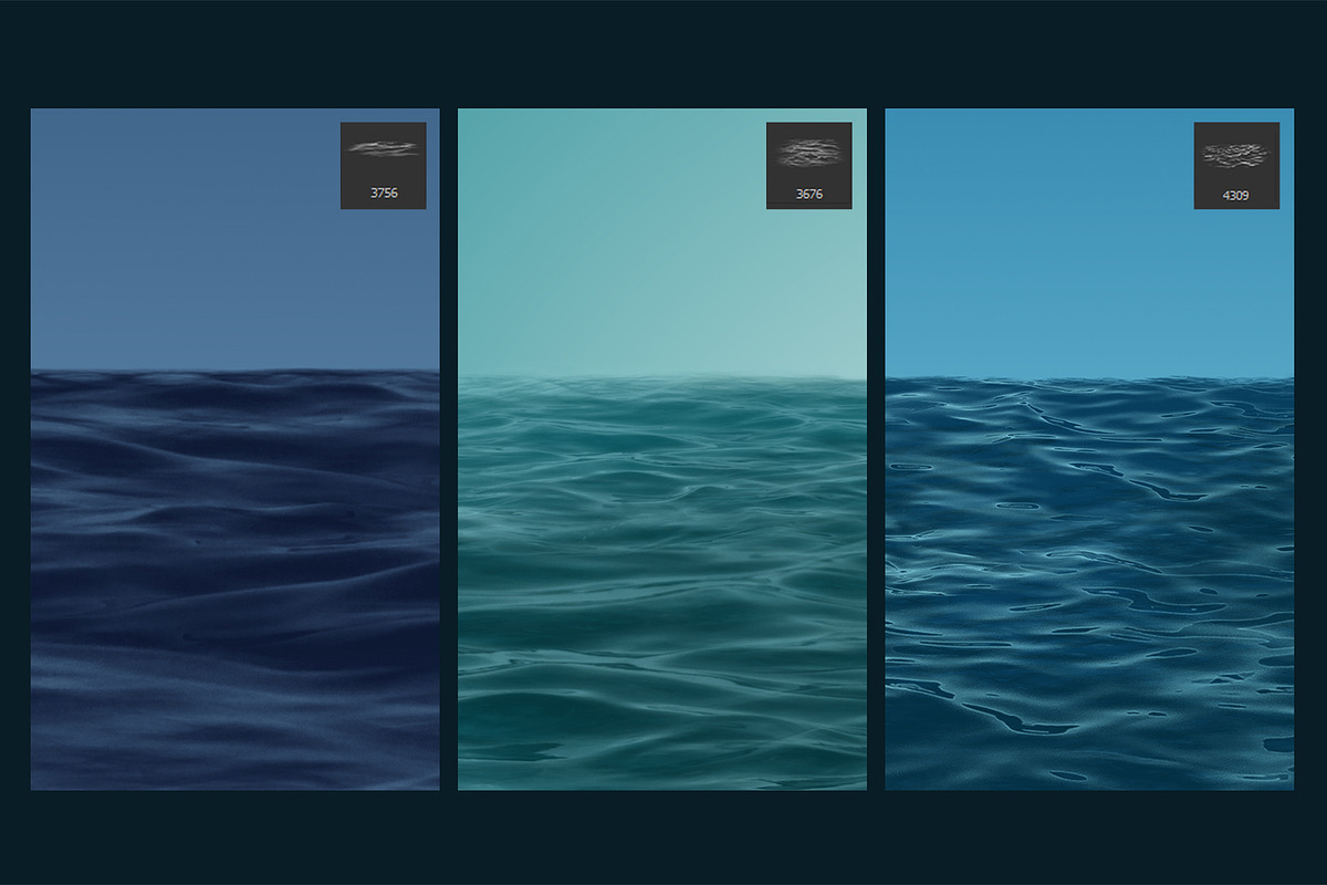 Dynamic Ocean Photoshop Brushes VOL2, a Brush Add-On by Mohamed Saber (Photo 2 of 8)