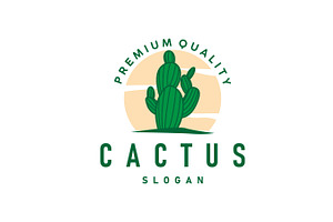 Cactus logo vector desert plant, a Branding & Logo Template by Maylianaw28