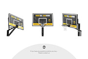 Basketball Backboard Mockup Set, an Advertising Mockup by Country4k (Thumbnail 4 of 4)