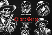 10 Bundle Dark Art Chicano Gangster, an Illustration by Morspective (Thumbnail 1 of 7)