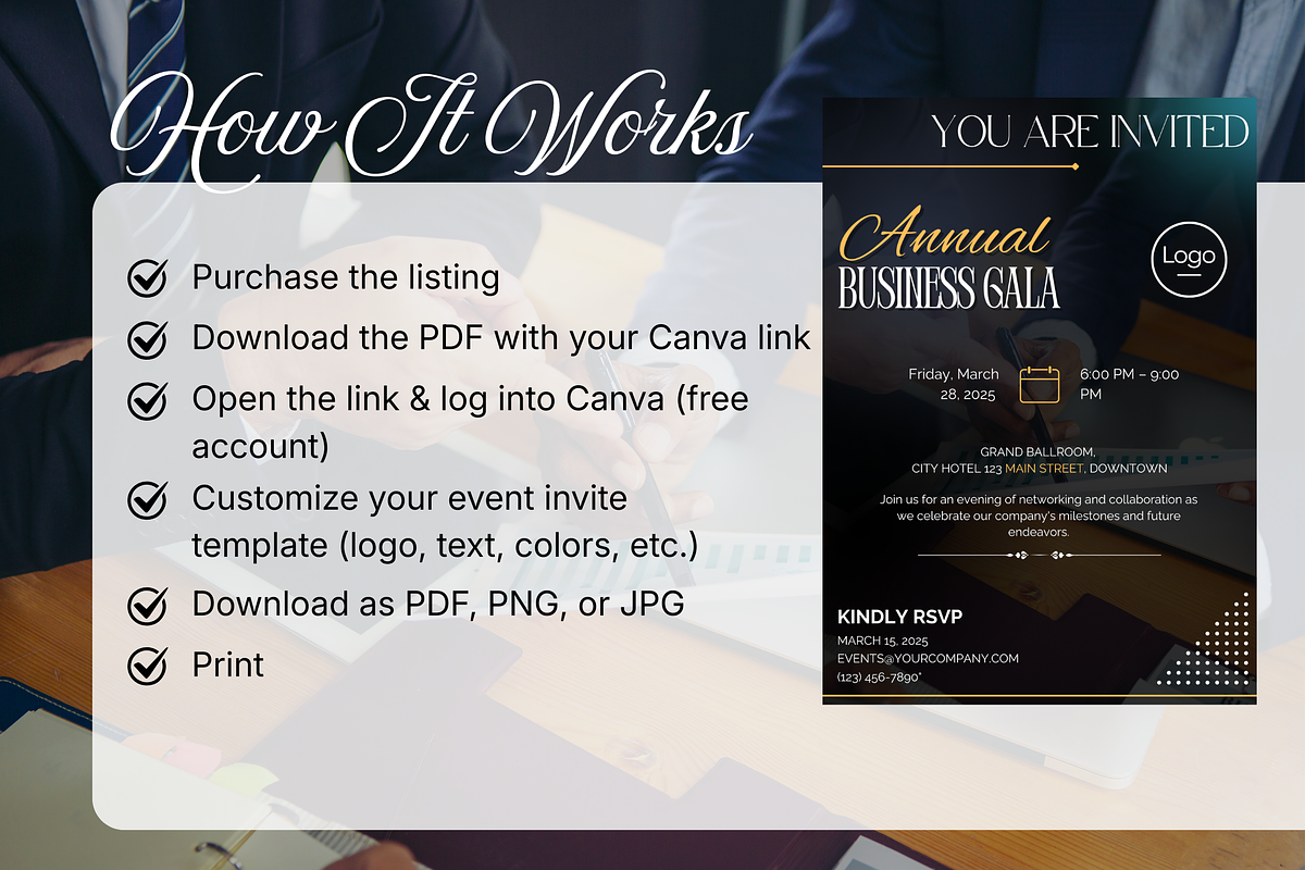 Corporate Event Invitation Template, an Invitation Template by AwaisTheTechie (Photo 4 of 4)