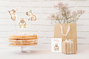 Capybara watercolor illustrations, an Animal Illustration by Fedulova Art (Thumbnail 6 of 13)