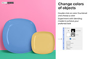 Square Plates Mockup, a Household Mockup by Pret-a-Mockup (Thumbnail 6 of 9)