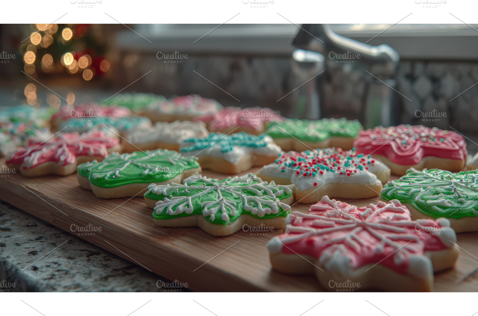 Festive Christmas Cookies with, a Holiday Photo by Lermont51