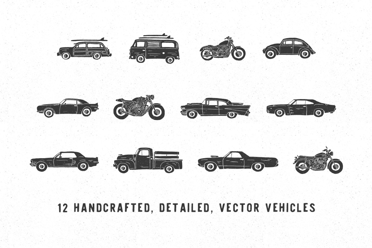 Handmade Vehicle Pack, an Illustration by Woodcrest Design Co. (Photo 2 of 2)