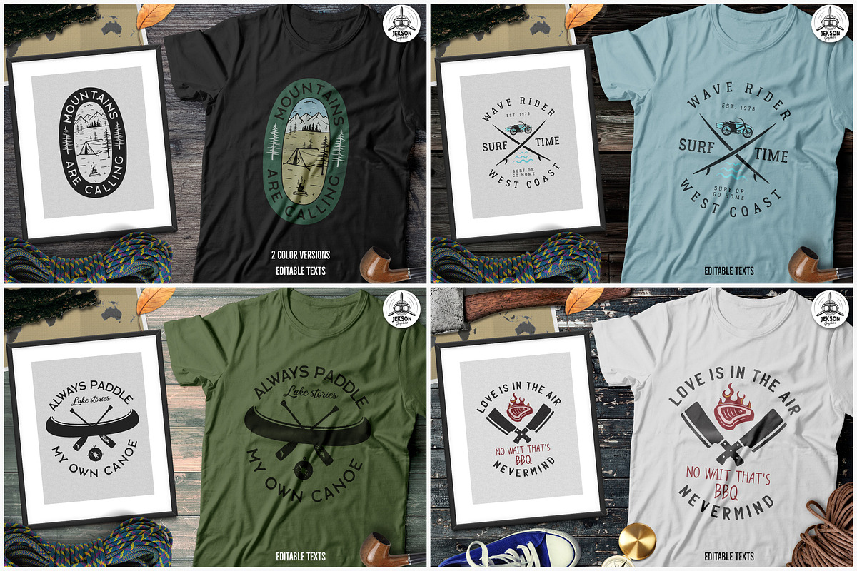 T-Shirt Design Vector Bundle! 7 Sets, an Illustration by JeksonGraphics (Photo 14 of 16)