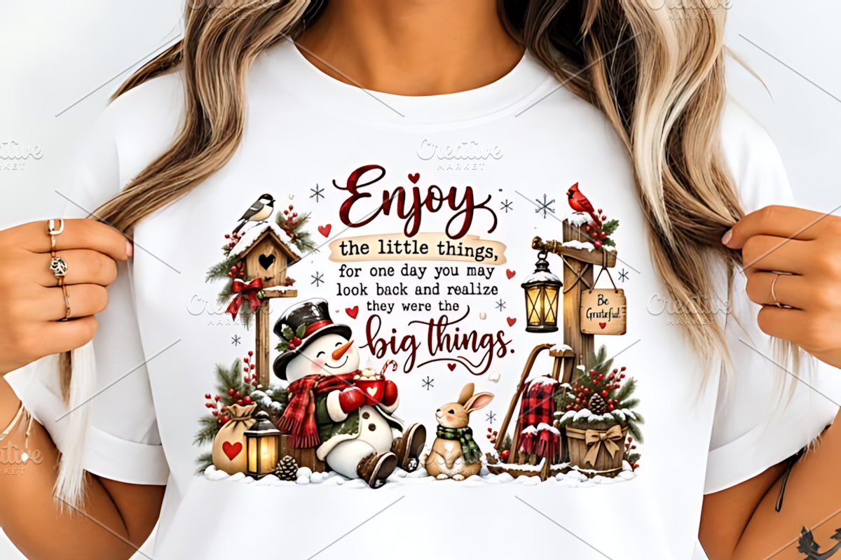 Enjoy the Little Things Christmas, a Seasonal Illustration by Coco Bloom (Photo 2 of 3)