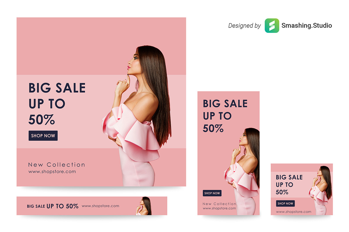 Fashion Web Banner Set, a Templates & Theme by Smashing_Studio (Photo 1 of 3)