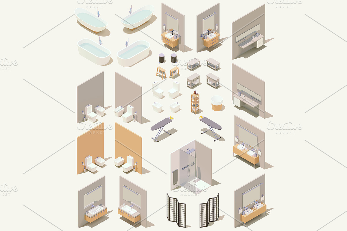 Vector home furniture and equipment, an Object Graphic by tele52 (Photo 11 of 12)