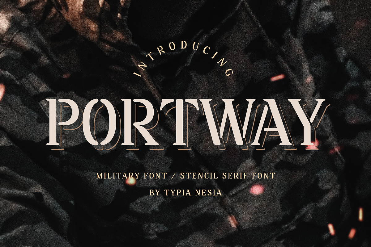Portway Stencil Serif