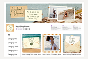 Coastal Etsy Shop Kit Template, a Branding & Logo Template by Anna Design Studio (Thumbnail 7 of 8)