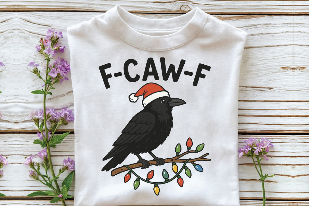 Christmas F-Caw-F PNG Funny Christma, an Illustration by CraftArtStudio (Photo 2 of 4)