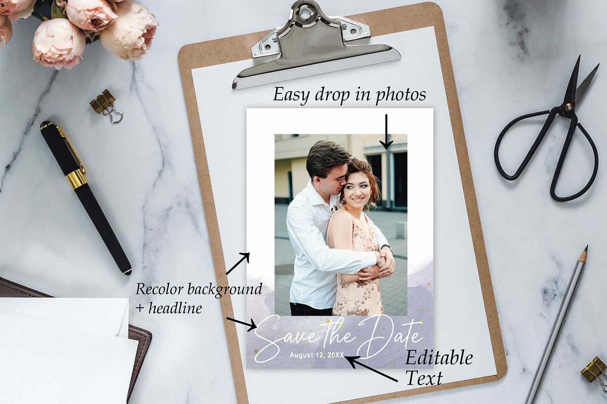 Cloud Nine Save the Date SD107, an Invitation Template by Studio Forty Design (Photo 4 of 5)