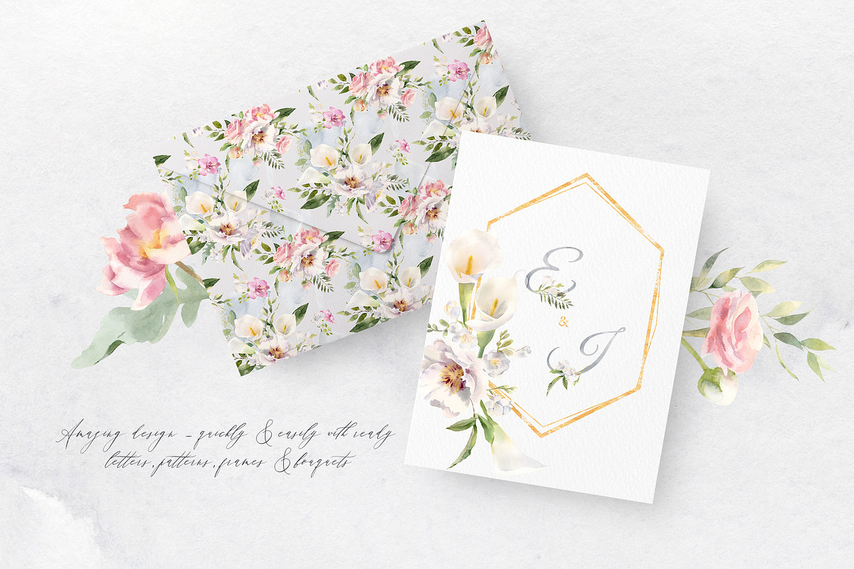Exquisite Flora. Watercolor set., a Texture Illustration by Elegantia (Photo 4 of 13)
