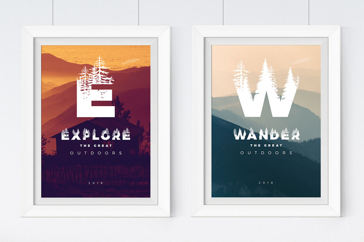 Forests Layered Font, a Font by Graphicdome (Photo 10 of 13)