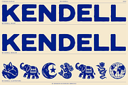 BN Kendell + Extras, a Sans Serif Font by Bnick (Thumbnail 6 of 12)