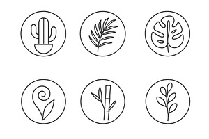 Illustration of six unique plant, an Illustration by ZinetroN
