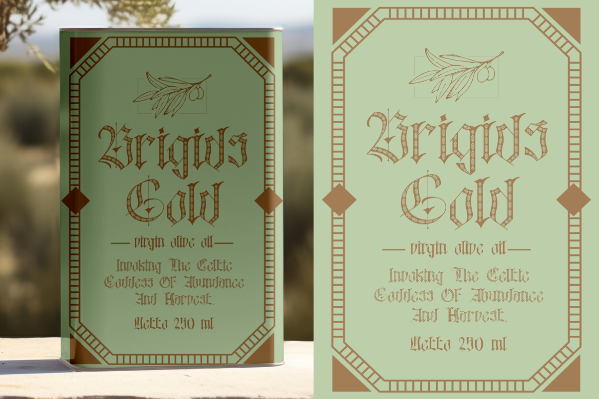 Black Eoghan Blackletter Font, a Blackletter Font by PutraCetol Studio (Photo 3 of 11)