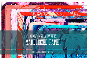 Mixed Media Papers: Marbleized Paper