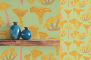Woodland Mushrooms pattern & clipart, a Seasonal Illustration by Carpet Tapete Pretzel (Thumbnail 9 of 13)