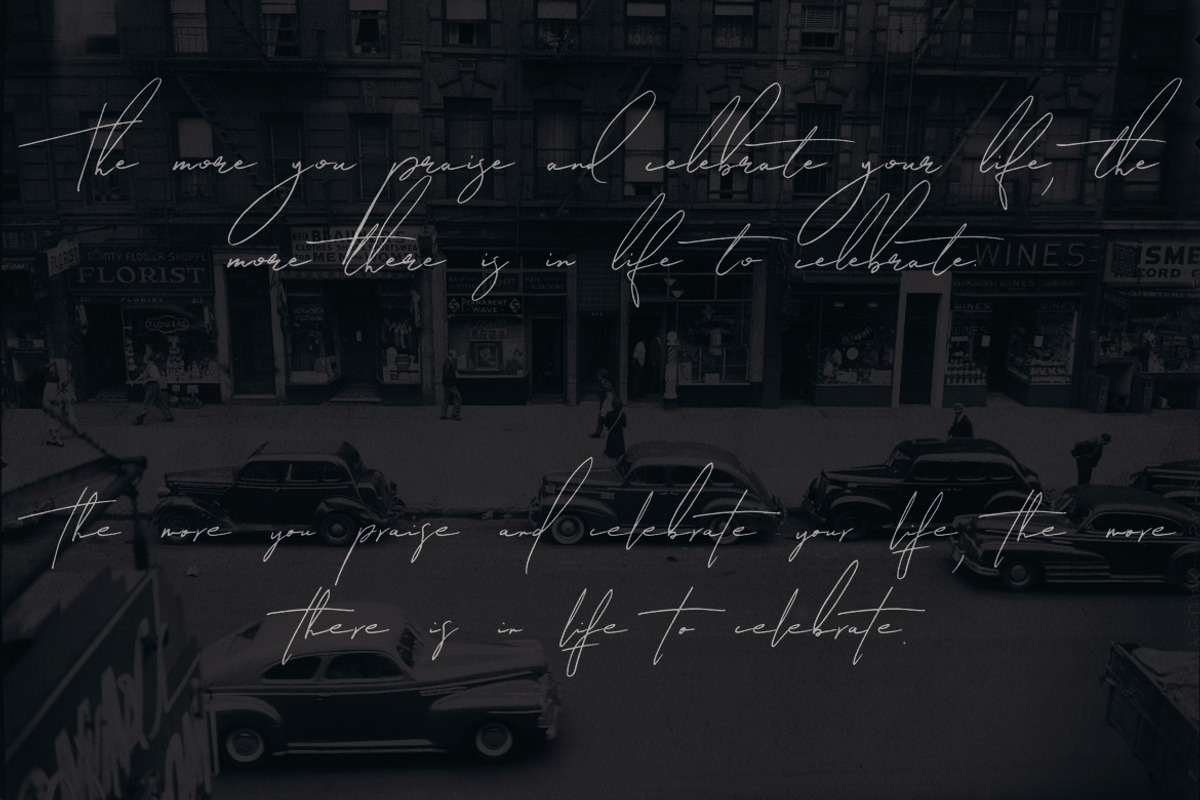 Relative Handwritten & SVG Font, a Script Font by Cruzine (Photo 6 of 12)