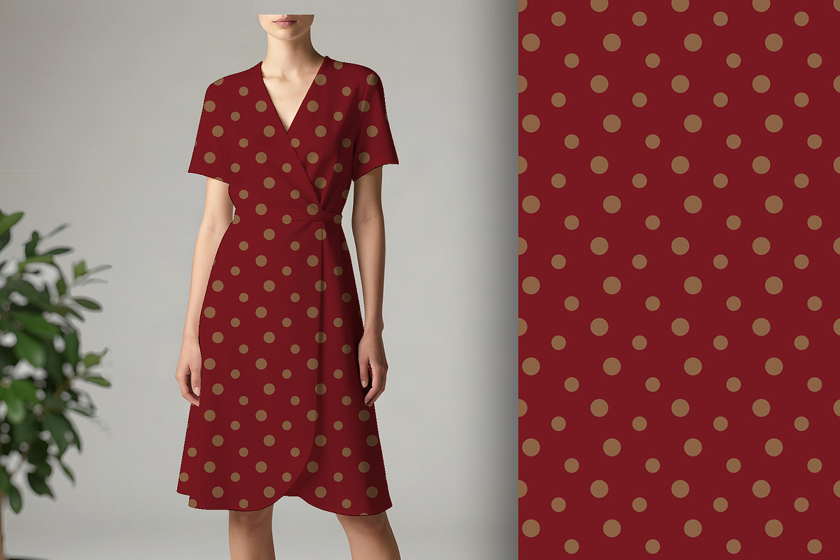 Regal Red Polka Dots Seamless Repeat, a Pattern Graphic by Sharon Schwalbe (Photo 1 of 7)