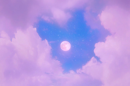Pink sunset sky with moon and stars containing antrisolja, nature, and evening