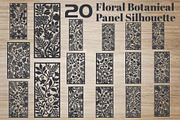 Floral Botanical Panel Silhouette, an Object Graphic by hafijul (Thumbnail 1 of 4)