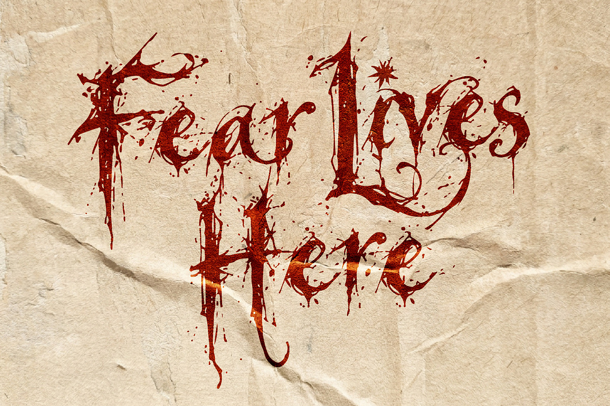 Bewarge Slaughter Horor Vintage Font, a Handwritten Font by HypeWorksCo (Photo 9 of 15)