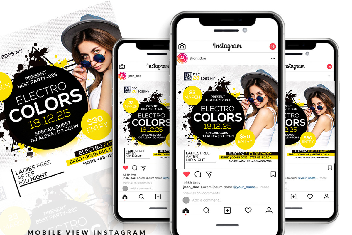 Night Club Flyer, a Flyer Template by AfzaalGraphics (Photo 2 of 2)