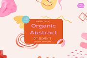 Watercolor Abstract Organic Shape, an Object Graphic by Kartika Prints (Thumbnail 1 of 3)