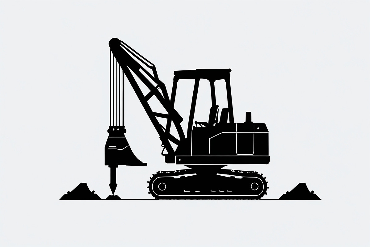 Heavy Equipment Silhouette Bundle, an Illustration by jahid234 (Photo 7 of 7)