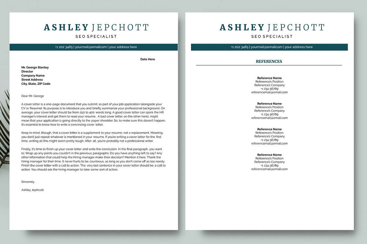 ATS friendly resume google docs, a Resume Template by bonadigitals (Photo 3 of 4)