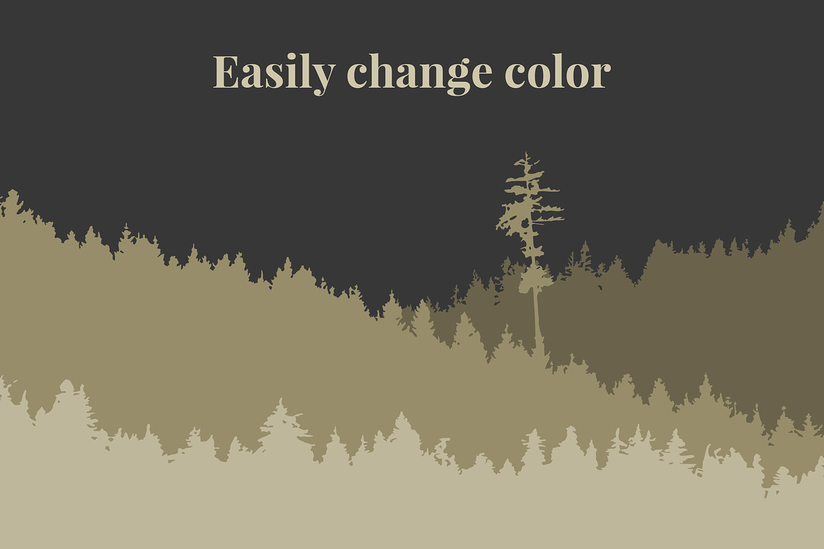 Vector Tree Line Silhouettes, an Object Graphic by Build Interactive (Photo 3 of 5)
