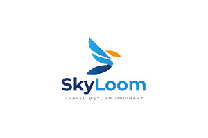 SkyLoom Travel Logo Template, a Branding & Logo Template by SANB