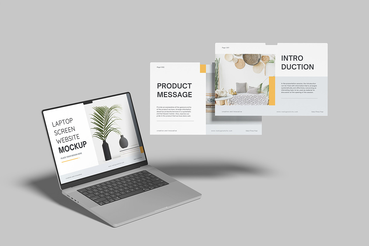 Laptop Screen Website Mockup, a Device Mockup by Amigos__46 (Photo 7 of 10)
