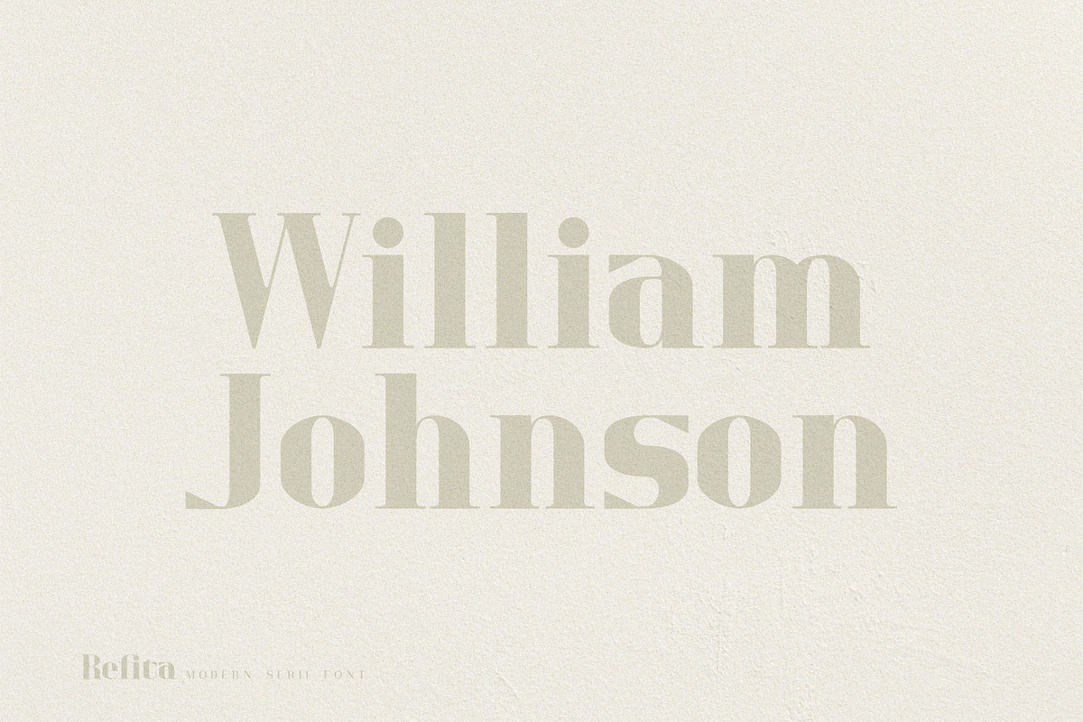 Refita. Modern Serif Font preview 4