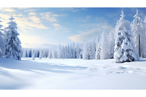 nature beautiful white sky snowy ai, a Nature Photo by pikepicture