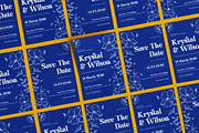 Blue Modern Wedding Invitation, an Invitation Template by dokudokunomi (Thumbnail 4 of 4)