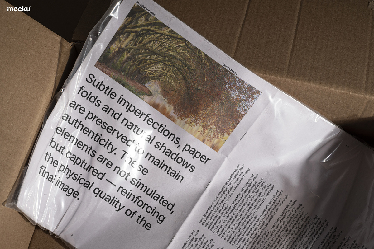 Newsprint Magazine Mockup Set, a Books & Magazine Mockup by Mocku (Photo 8 of 21)