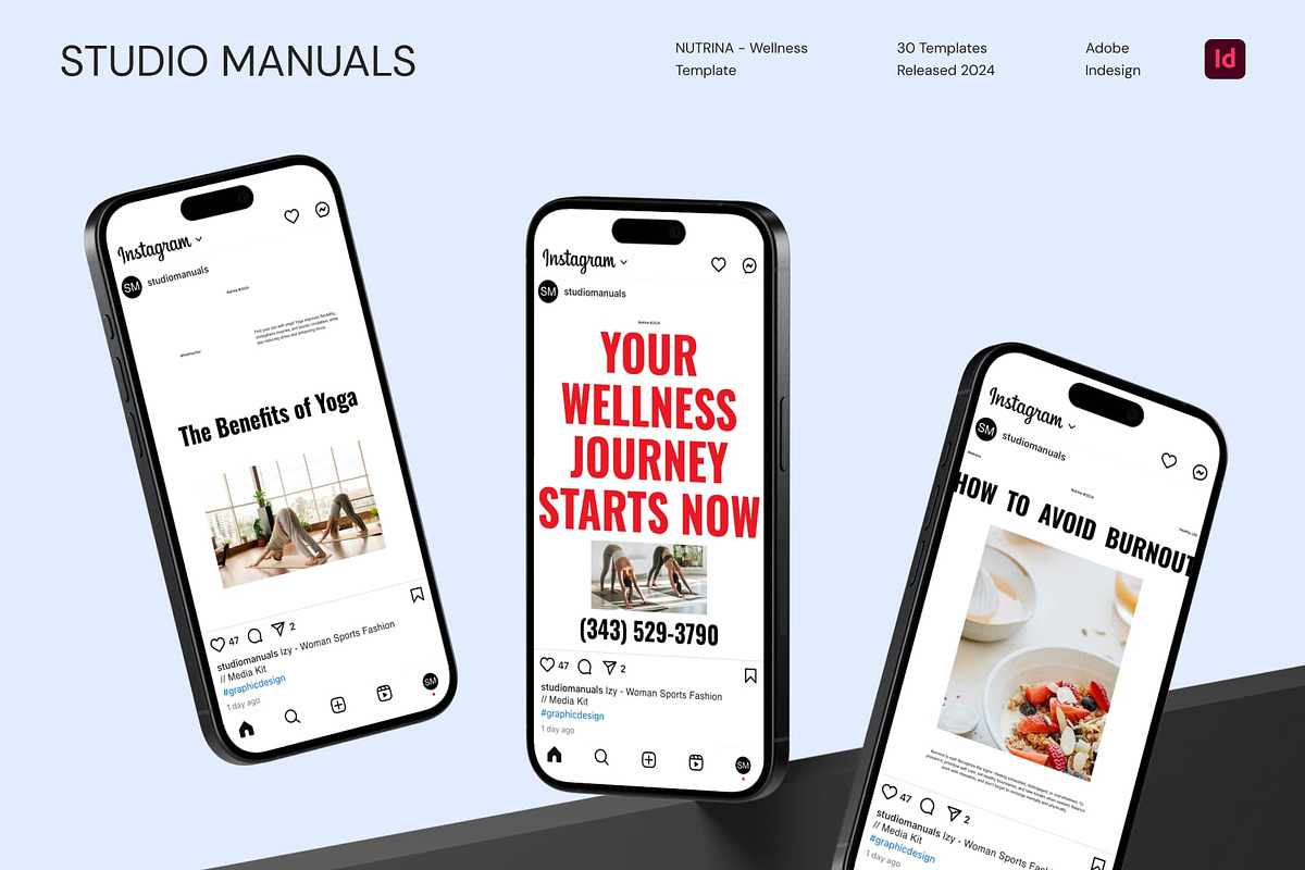 NUTRINA - Wellness Template, a Social Media Template by Studio Manuals (Photo 5 of 8)